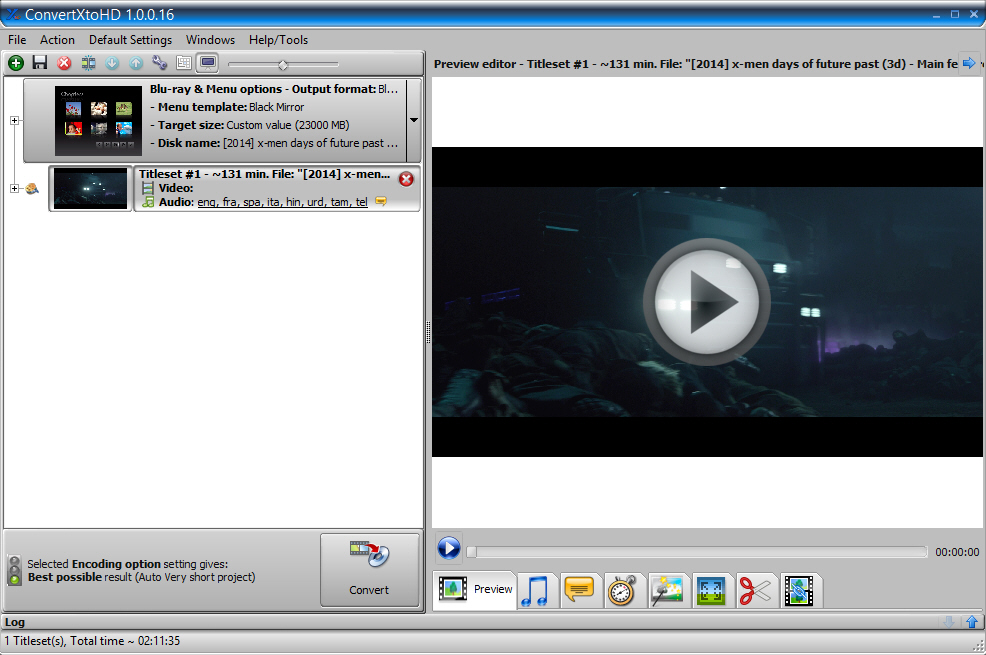 ConvertXtoHD 3.0.0.40 software screenshot
