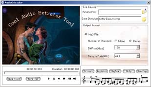 Cool Audio Extractor Tool 1.25 software screenshot