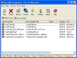 Cool MP3 Audio Convertor 1.86 software screenshot