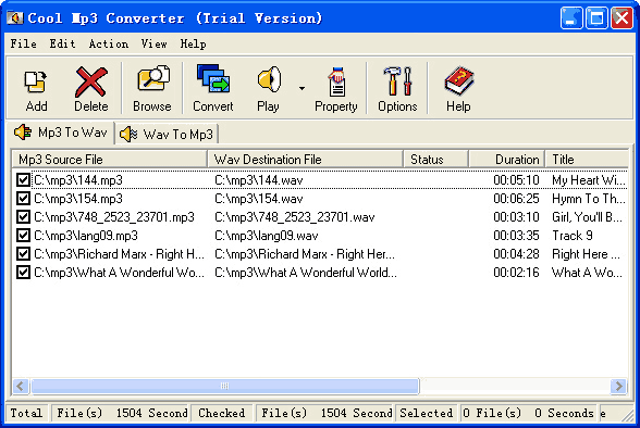 Cool Mp3 Converter 1.86 software screenshot