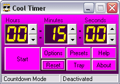 Cool Timer 5.2.4.8 software screenshot