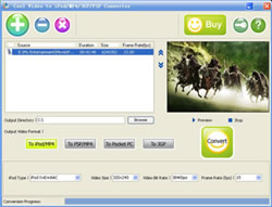 Cool Video to iPod/MP4/3GP/PSP Converter 3.0.0.0 software screenshot