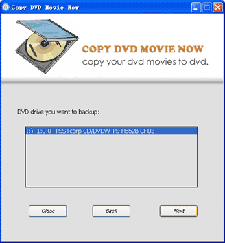 Copy DVD Movie Now 2.5 software screenshot