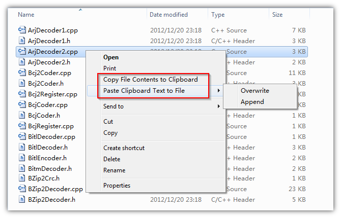 Copy Paste File Contents 1.0.3 software screenshot