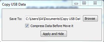 Copy USB Data Portable 1.0.0.0 software screenshot