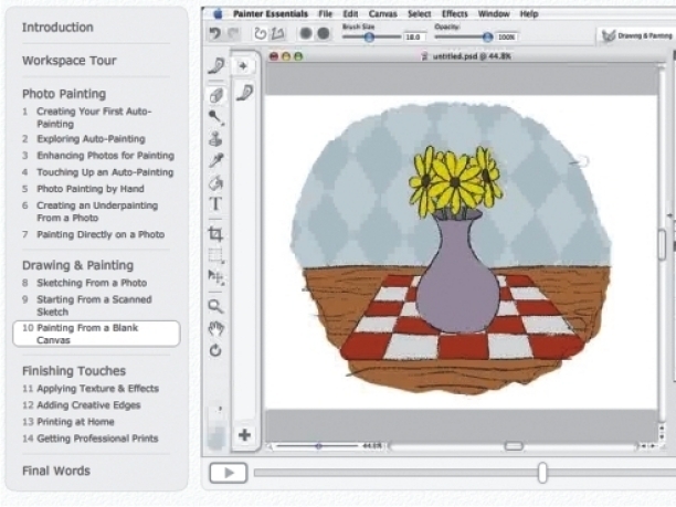 Corel Painter Essentials 5.0.0.1102 software screenshot
