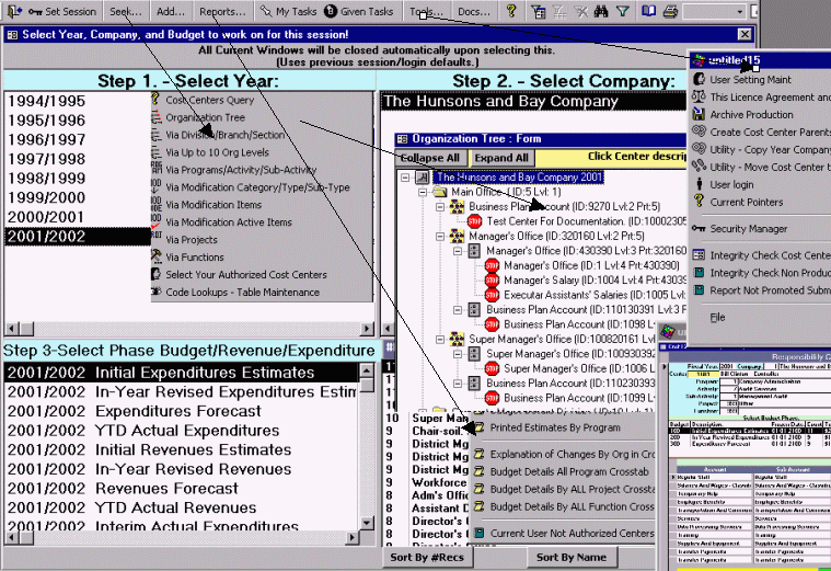 Corporate Budgeting and Accounting 8 software screenshot
