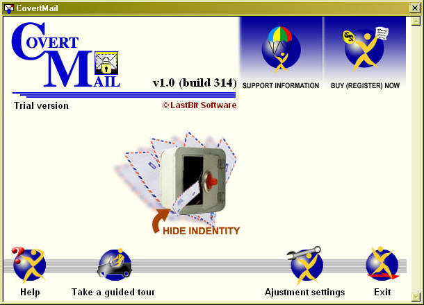 CovertMail 2.0.384 software screenshot