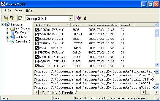 CrackTiff 5.0 software screenshot