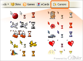 Crawler Cursors 4.5 software screenshot