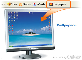 Crawler Desktop Wallpapers 4.5 software screenshot