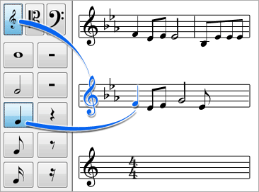 Crescendo Music Notation Editor 1.55 software screenshot