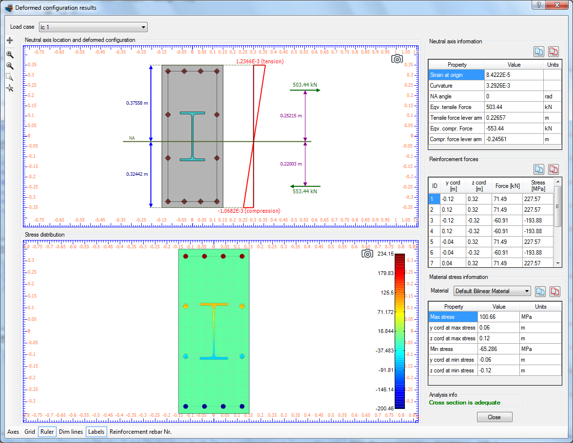 Cross Section Analysis & Design 3.2 software screenshot