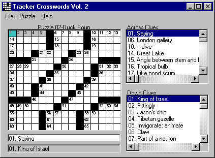 Crossword Puzzles 3.0 software screenshot