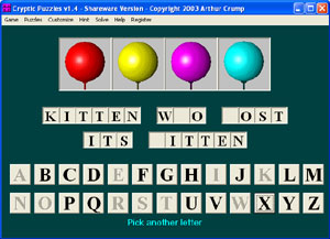 Cryptic Puzzles 2.0 software screenshot