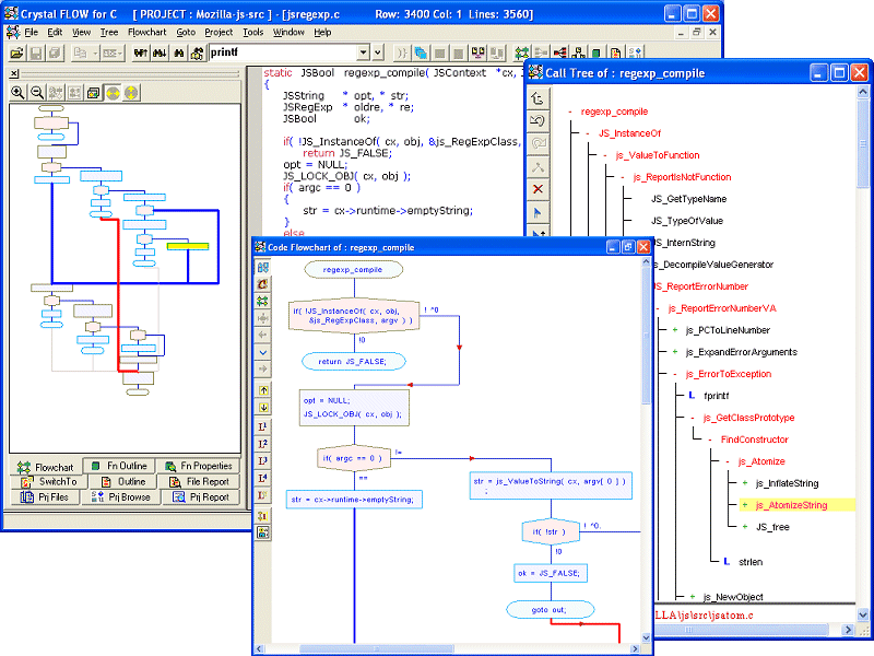 Crystal FLOW for C 4.60 software screenshot