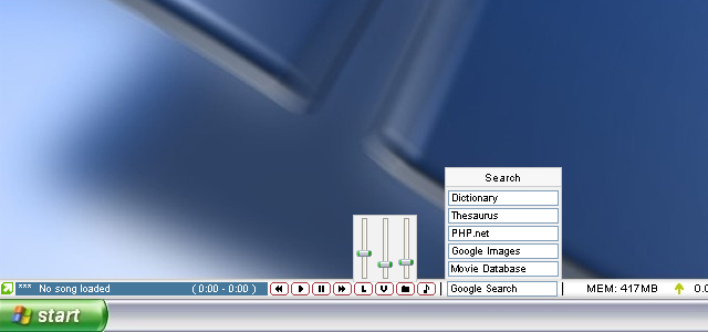 CustomBar 1.0 software screenshot