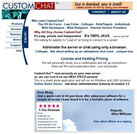 CustomChat Server 1.5 software screenshot