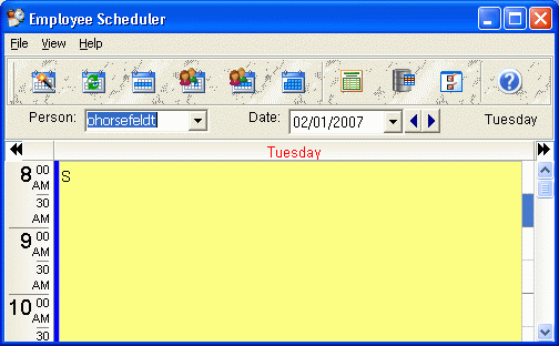 CyberMatrix Employee Scheduler 3.00 software screenshot