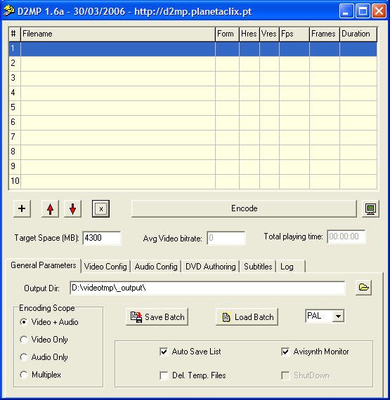 D2MP 4.70 software screenshot