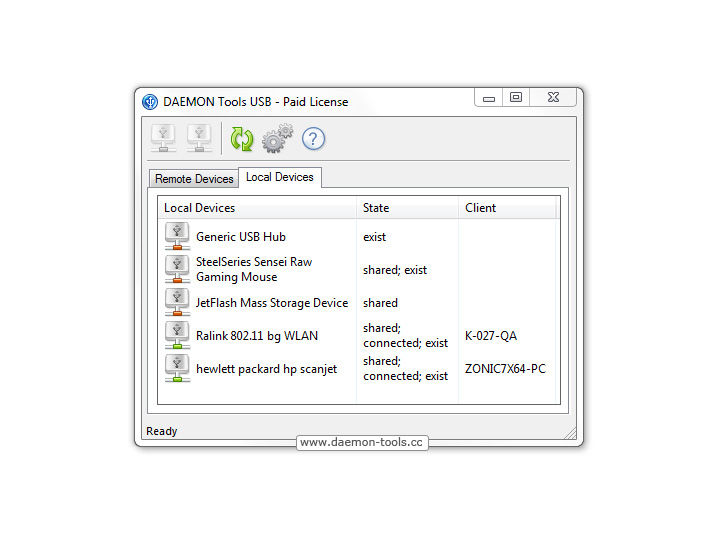 DAEMON Tools USB 2.0.0.0067 software screenshot