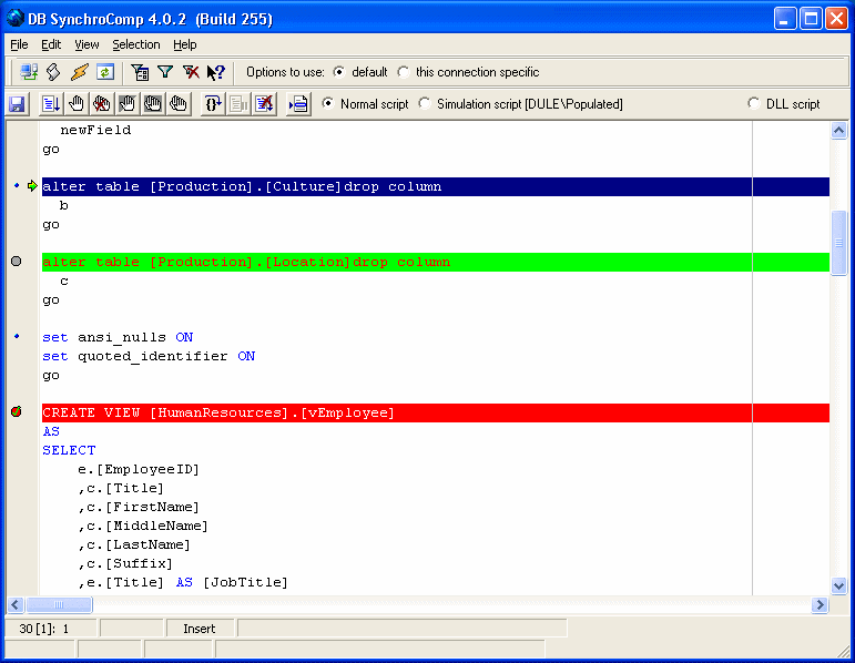 DB SynchroComp 4.0.1 software screenshot