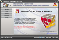 DBConvert for MS Access & MS FoxPro 3.4.5 software screenshot