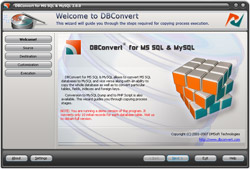 DBConvert for MS SQL & MySQL 2.1.0 software screenshot