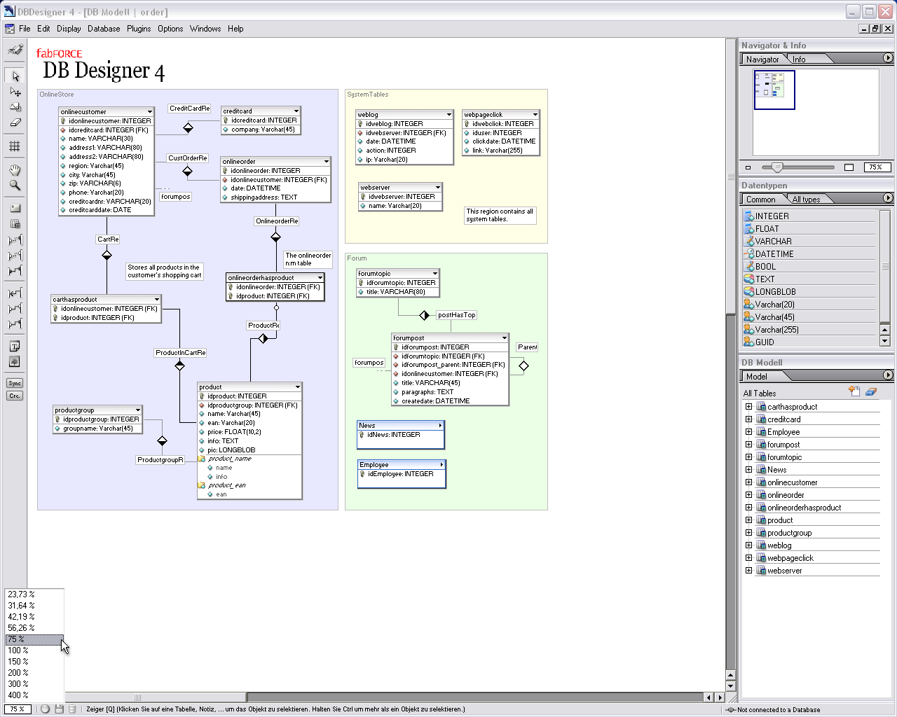 DBDesigner 4 4.0.5.4 software screenshot