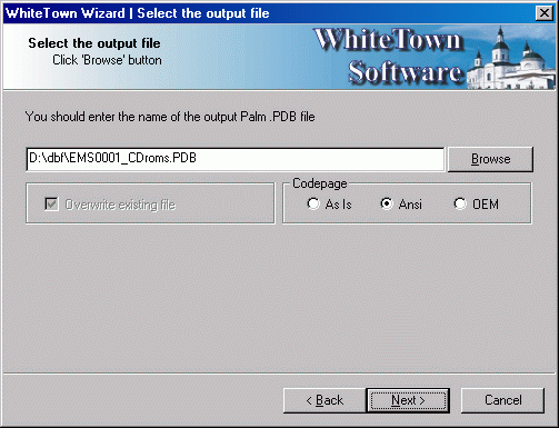 DBF to PDB 1.57. software screenshot