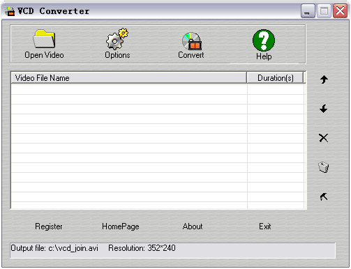 DBS VCD Converter 3.0.0.6 software screenshot