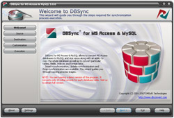 DBSync for Access & MySQL 5.0 software screenshot