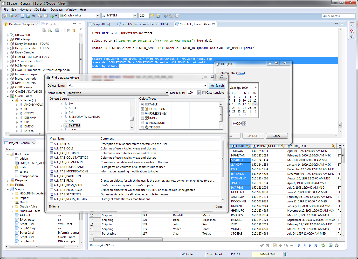 DBeaver 4.0.8 software screenshot
