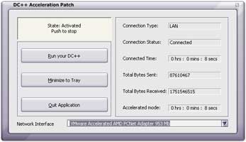 DC++ Acceleration Patch 6.6.0 software screenshot