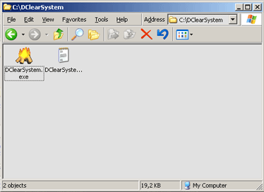 DClearSystem 1.4 software screenshot
