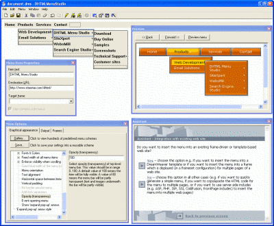 DHTML Menu Studio Professional Edition 4 software screenshot