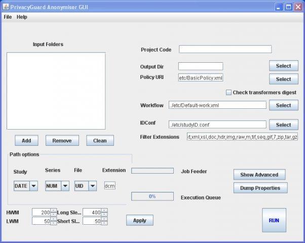 De-Identification GUI 1.4.6 Patch 04 software screenshot