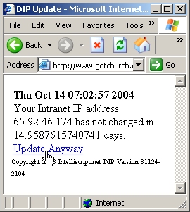 DIP Update 31124-2104 software screenshot