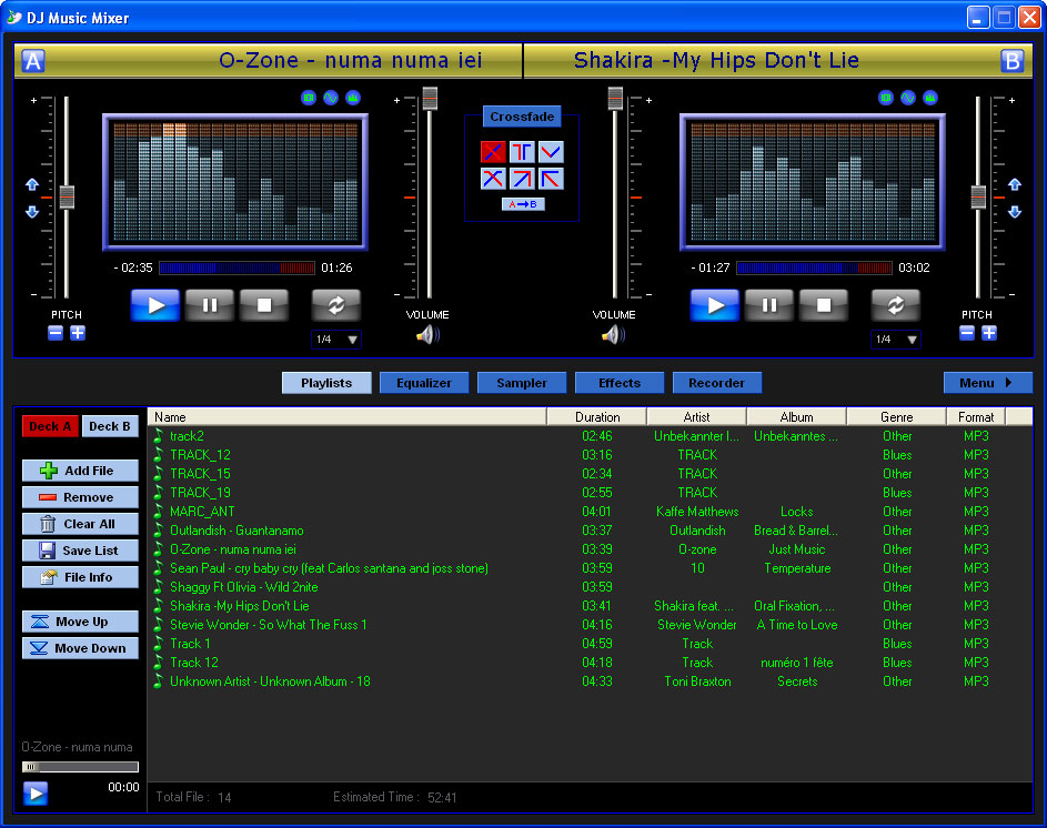 DJ Music Mixer 6.4.1 software screenshot