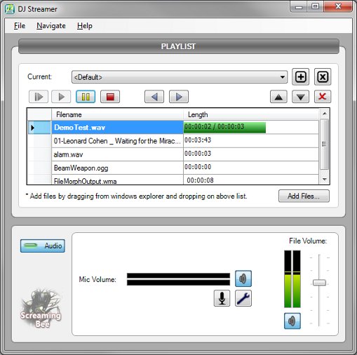 DJ Streamer 1.6.8.29123 software screenshot