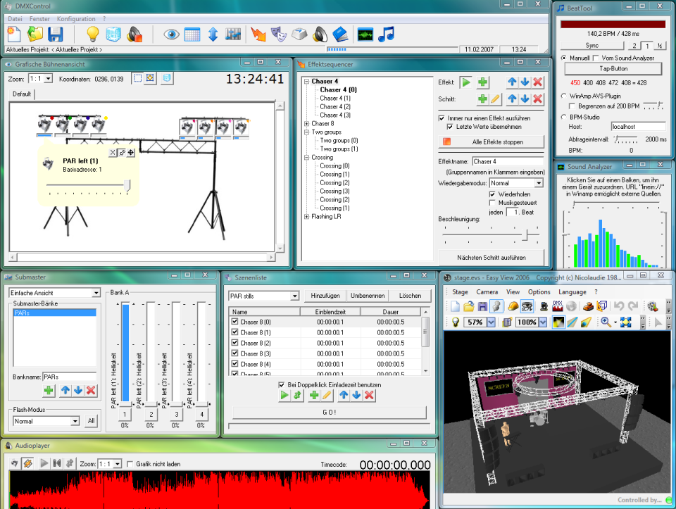 DMXControl 2.12.0 software screenshot
