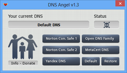 DNS Angel 1.3 software screenshot