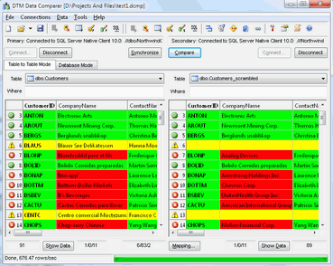 DTM Data Comparer 1.26.6 software screenshot