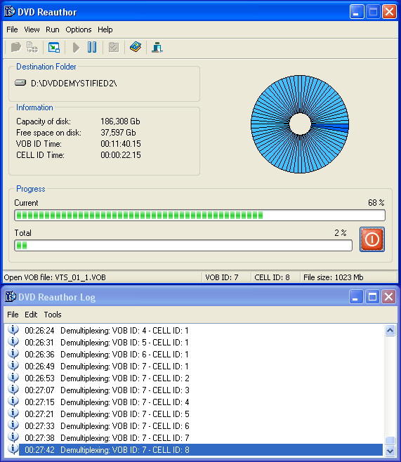 DVD Reauthor 3.0 software screenshot