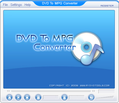 DVD To MPEG Ripper 1.00.1 software screenshot