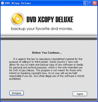 DVD XCopy Deluxe 6.2.0 software screenshot