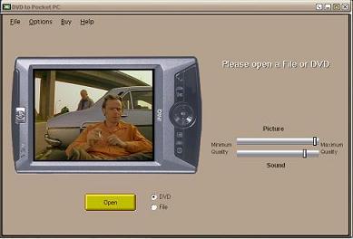DVD to Pocket PC 4.0 software screenshot
