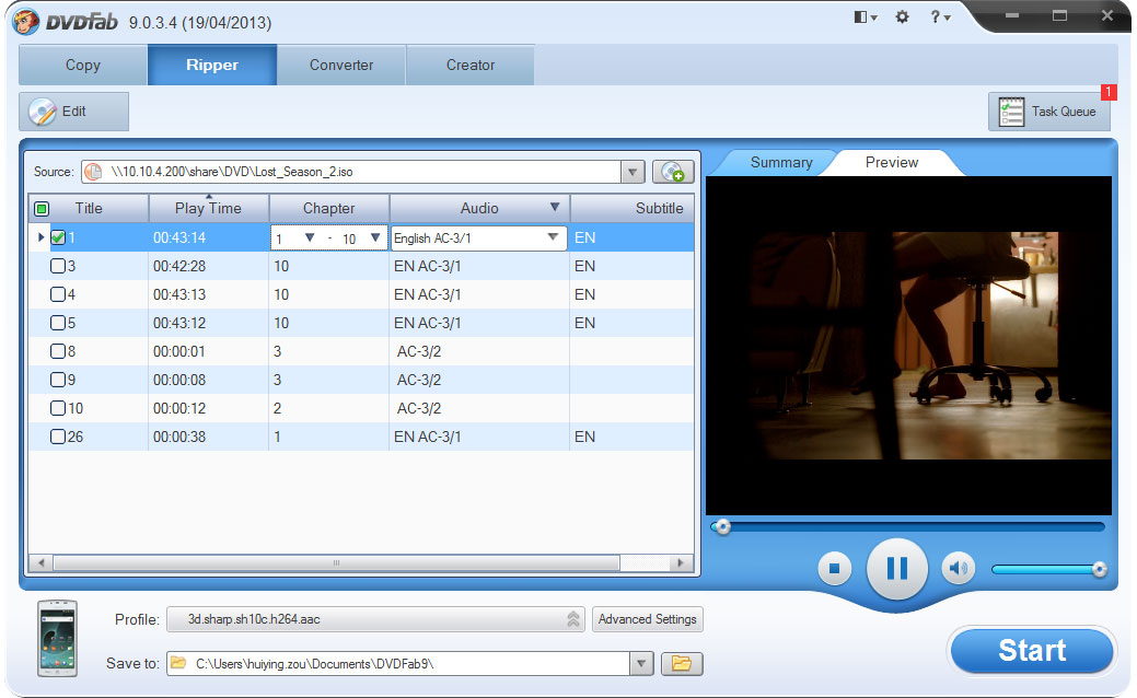 DVDFab 3D Video Toolkit 10.0.3.2 software screenshot