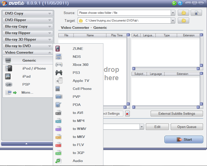 DVDFab Video Converter 10.0.3.6 software screenshot