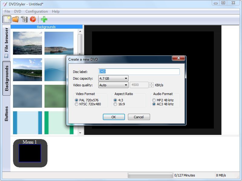DVDStyler Portable Edition 3.0.2 software screenshot